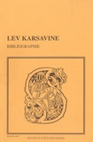 Alexandre Klementiev - Bibliographie des oeuvres de Lev Karsavine.