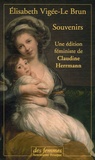 Elisabeth Vigée-Le Brun - Souvenirs Coffret 2 volumes - Une édition féministe de Claudine Herrmann.