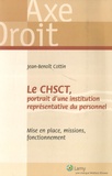 Jean-Benoît Cottin - Le CHSCT, portrait d'une institution représentative du personnel - (30 Juin 2007).