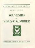 Jacques Copeau - Souvenirs du Vieux-Colombier.
