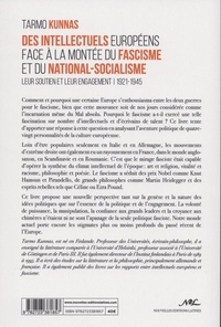 Des intellectuels européens face à la montée du fascisme et du national-socialisme. Leur soutien et leur engagement (1921-1945)