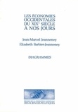 Elizabeth Barbier-Jeanneney et Jean-Marcel Jeanneney - Les économies occidentales du XIXe siècle à nos jours - 2 tomes, Diagrammes ; Commentaires.