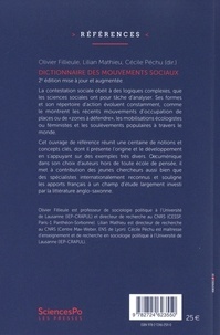 Dictionnaire des mouvements sociaux 2e édition revue et augmentée