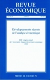 Antoine Bouët - Revue économique N° 3, Volume 56, mai : Développements récents de l'analyse économique - LIIIe congrès annuel de l'association française de science économique.