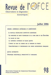 Jérôme Creel et Jacques Le Cacheux - Revue de l'OFCE N° 98, Juillet 2006 : Commerces extérieurs et compétitivité.