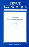 Bruno Deffains - Revue économique Volume 58 N° 6, Nove : Economie des systèmes juridiques.