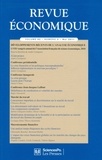  Sciences Po et André Cartapanis - Revue économique N° 62 : Développements récents de l'analyse économique - Numéro 3 - mai 2011.