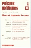 Jean-Marie Donegani - Raisons politiques N° 41, février 2011 : Morts et fragments de corps.