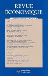 Bernard Baudry - Revue économique N° 6, volume 63, nov : .
