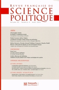 Yves Déloye - Revue française de science politique Volume 62, N° 4, aoû : Varia.