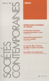 Vincent Dubois et Marco Oberti - Sociétés contemporaines N° 90, 2013 : Générations ouvrières au travail.