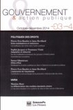 Pierre-Yves Baudot et Anne Revillard - Gouvernement & action publique Volume 3 N° 4, Octobre-décembre 2014 : Politiques des droits.