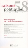 Eric Fassin - Raisons politiques N° 58, Mai 2015 : Les langages de l'intersectionnalité.