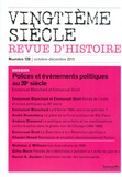 Emmanuel Blanchard et Emmanuel Droit - Vingtième siècle N° 128, Octobre-décembre 2015 : Polices et événements politiques au 20e siècle.