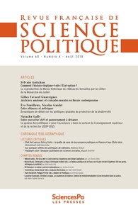 Yves Déloye - Revue française de science politique Volume 68 N° 4, août 2018 : .