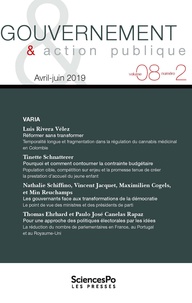Philippe Bezes et Patrick Hassenteufel - Gouvernement & action publique Volume 8 N° 2, avril-juin 2019 : .