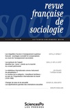  Sciences Po - Revue française de sociologie N° 60-4, octobre-décembre 2019 : .