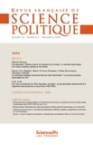  Sciences Po - Revue française de science politique Volume 70, N°6 : .