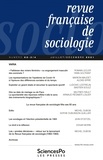 Sophie Dubuisson-Quellier et Michel Dubois - Revue française de sociologie N° 62-3/4, juillet-décembre 2021 : .