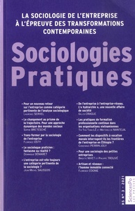 Vincent Brulois et Grégory Levis - Sociologies Pratiques Hors-série N° 3/2021 : La sociologie de l'entreprise à l'épreuve des transformations contemporaines.