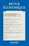  Collectif et Etienne Espagne - Revue economique t73-2 - La transition écologique : vers un changement de paradigme monétaire et financier ?.