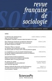 Sophie Dubuisson-Quellier et Michel Dubois - Revue française de sociologie N° 63-3/4, juillet-décembre 2022 : Varia.