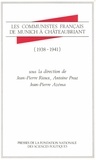  Collectif - Les Communistes français de Munich à Châteaubriant - 1938-1941.