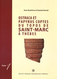 Anne Boud'hors et Chantal Heurtel - Ostraca et papyrus coptes du topos de Saint-Marc à Thèbes - 2 volumes.