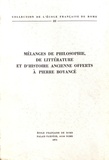 Pierre Gros et Jean-Paul Morel - Mélanges de philosophie, de littérature et d'histoire ancienne offerts à Pierre Boyancé.