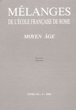 Geneviève Bührer-Thierry - Mélanges de l'Ecole française de Rome. Moyen-Age N° 116-2/2004 : .
