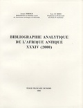 Jacques Debergh et Yann Le Bohec - Bibliographie analytique de l'Afrique antique XXXIV (2000).