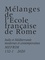 David Chaunu et Pierre-Antoine Fabre - Mélanges de l'Ecole française de Rome. Italie et Méditerranée N° 132-1/2020 : .