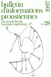 Nathalie Mauriac Dyer - Bulletin d'informations proustiennes N° 28/1997 : .