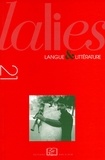 Jean Lallot - Lalies N° 21/2001 : Le parler grec de Calabre.