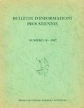 Bernard Brun - Bulletin d'informations proustiennes n° 18.