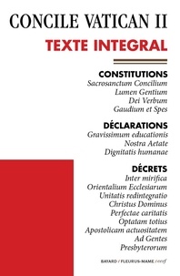  Concile Vatican Ii - Vatican II - Texte officiel - Constitutions - Déclarations - Décrets.