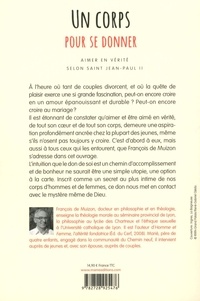 Un corps pour se donner. Aimer en vérité selon saint Jean-Paul II