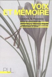 Anne-Marie Mercier-Faivre et Michael O'Dea - Voix et mémoire - Lectures de Rousseau.
