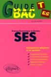 Jean-Gilles Romero - Sciences Economiques Et Sociales Terminale Es. Guide Pour La Preparation Au Bac.