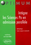 Jean-Claude Bibas - Intégrer les Sciences Po en admission parallèle.