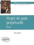 Mai Lequan - Projet de paix perpétuelle, Kant.