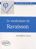 Jean-Michel Le Lannou - Le vocabulaire de Ravaisson.