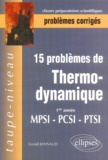 Lionel Jannaud - 15 problèmes de thermodynamique - 1re année MPSI-PCSI-PTSI.