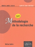 Mathieu Guidère - Méthodologie de la recherche - Guide du jeune chercheur en Lettres, Langues, Sciences humaines et sociales.