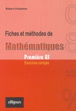 Robert Fraissinet - Fiches et méthodes de mathématiques 1e ES - Exercices corrigés.