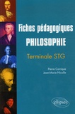 Pierre Carrique et Jean-Marie Nicolle - Philosophie Tle STG - Fiches pédagogiques.