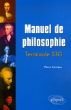 Pierre Carrique - Manuel de philosophie Terminale STG.