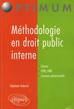 Stéphane Guérard - Méthodologie en droit public interne - (Droit constitutionnel et droit administratif général).