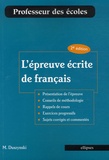 Manuelle Duszynski - L'épreuve écrite de français.