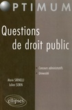Marie Sirinelli et Julien Sorin - Questions de droit public.